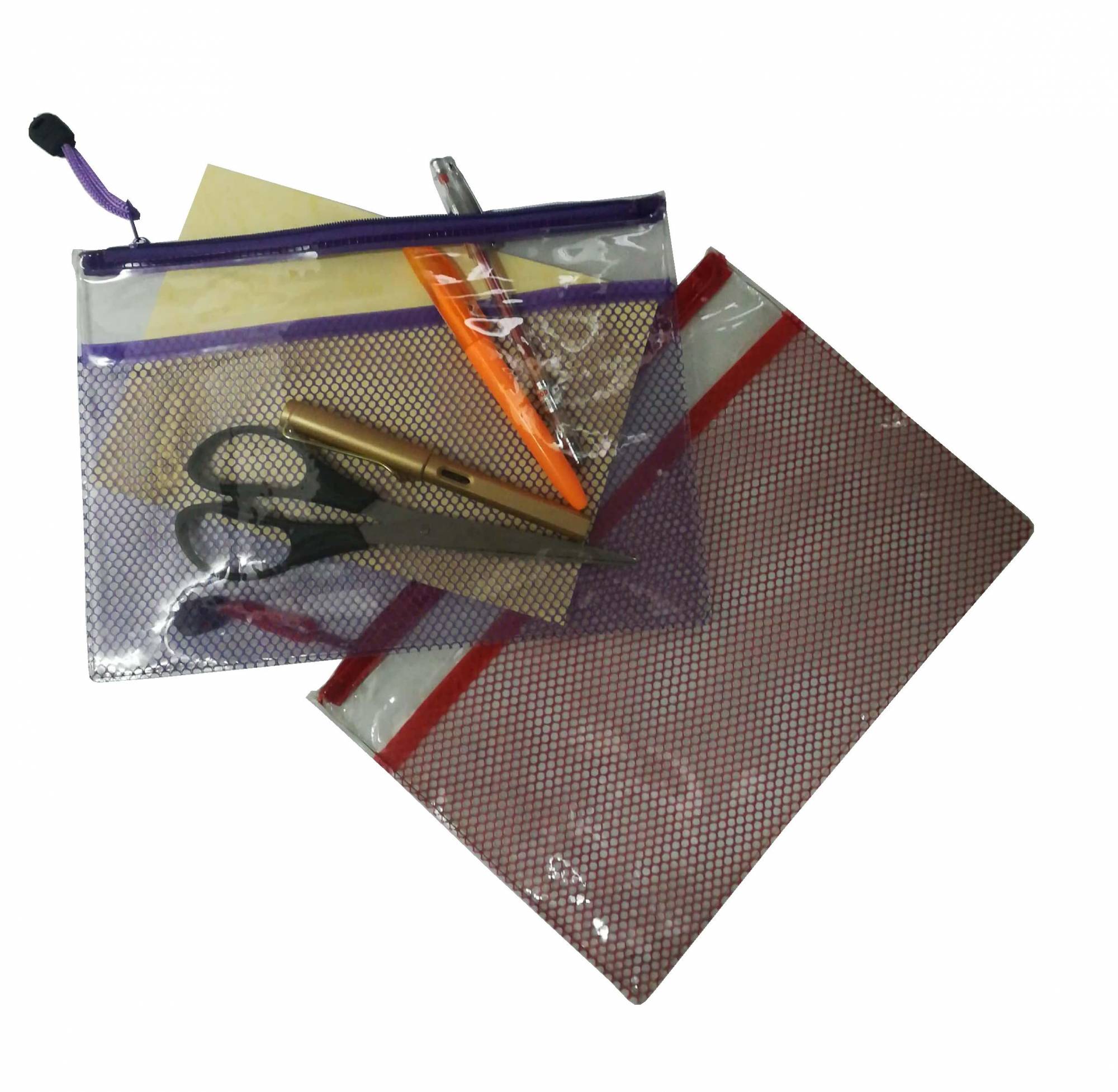 Mesh A5 Transparent Zip Bag